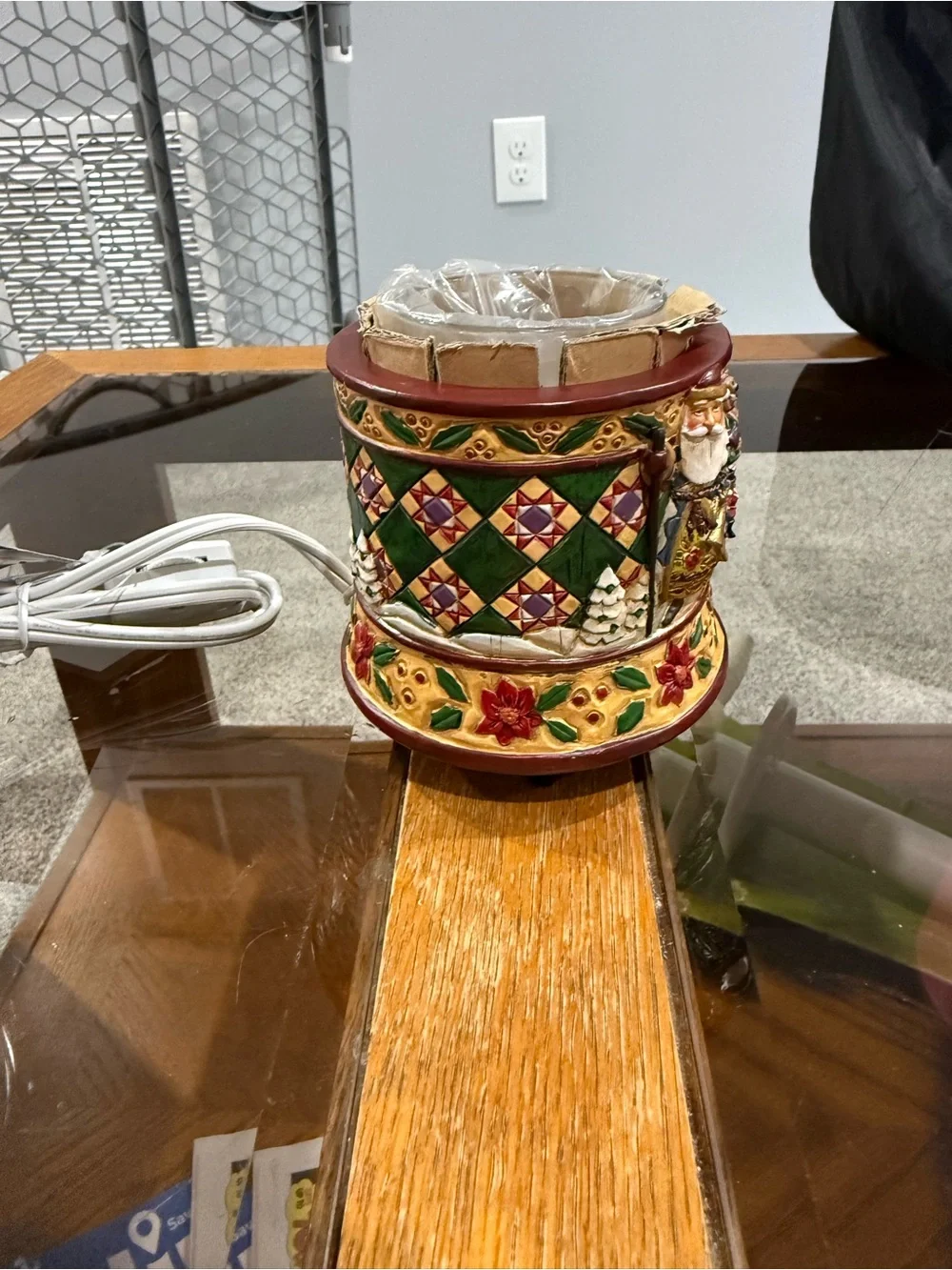 Jim Shore Christmas Electric votive Candle Warmer New